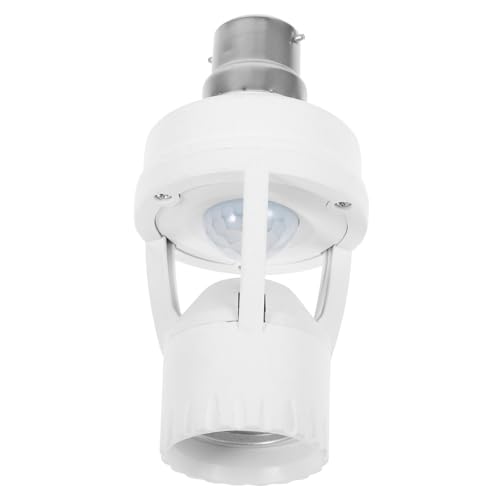 NUOBESTY 1Stück Infrarotlampe Halter bis Adapter Automatischer Sensor Geeignet für LED Leuchten Langlebiges Material Installieren von NUOBESTY