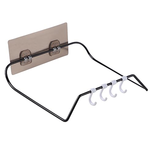 NUOBESTY 1Stück Wand Waschtischhalter Schwarz Multifunktionales Hängendes Ablagesystem Für Badezimmer Und Platzsparend Und Für Handtücher Und Kleinigkeiten NUOBESTY 1Stück Wand Waschtischhalter Schwarz Multifunktionales Hängendes Ablagesystem Für Badezimmer Und Platzsparend Und Für Handtücher Und Kleinigkeiten von NUOBESTY