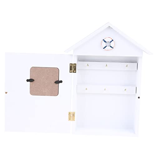 NUOBESTY 1pc Holz Montieren Schlüssel Rack Mediterranen Stil Schlüssel Veranstalter für Flur NUOBESTY 1pc Holz Montieren Schlüssel Rack Mediterranen Stil Schlüssel Veranstalter für Flur von NUOBESTY