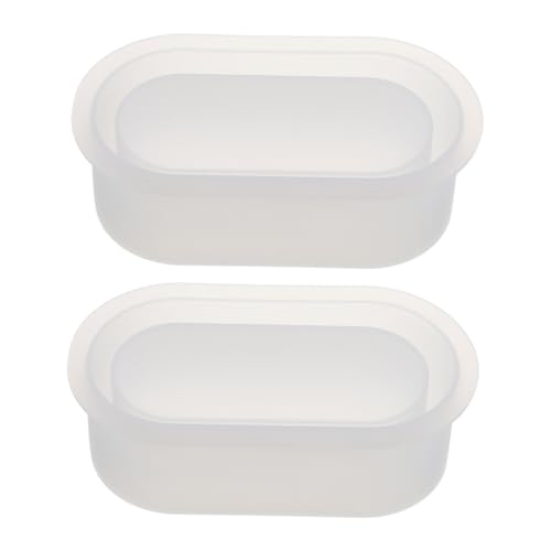 NUOBESTY 2 Ovale Formen Blumentopfformen Silikonformen Für Blumentöpfe Ovale Silikonform Zementformen Zementgips Silikonform Pflanzgefäßform Für Blumentöpfe Form von NUOBESTY