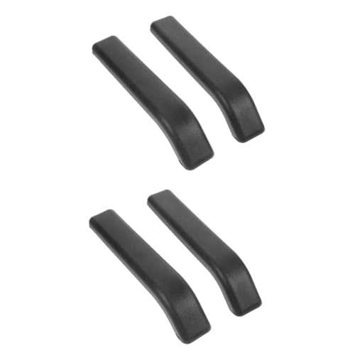 NUOBESTY 2 Paar Handläufe für Rollstuhlfahrer armlehnen Polster armlehnenpolster Rollstuhl Armlehnenauflage Rollstuhl-zubehör Griffe Rad Rollstuhlzubehör Rollstuhl-Armpolster Plastik Black von NUOBESTY