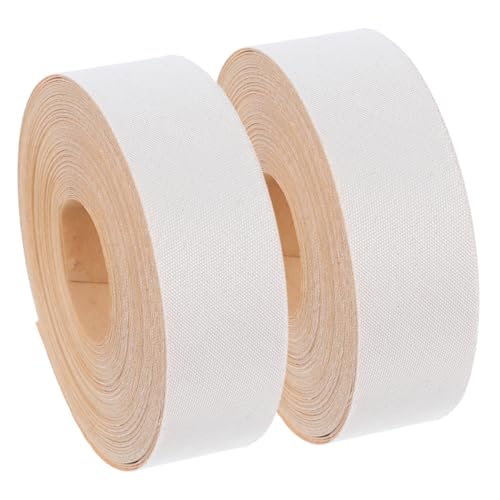 NUOBESTY 2 Rollen Selbstklebendes Lampenschirm Kantenband Beige Stoffstreifen zur Einfachen DIY Verarbeitung von Lampenschirmen für Wohnräume Wie Schlafzimmer Wohnzimmer Arbeitszimmer von NUOBESTY