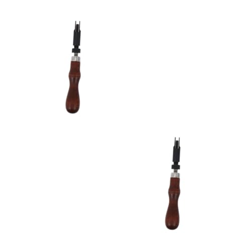NUOBESTY 2 STK Kantenschneider Handhaben Stopper Tamper-ständer Für Kaffee Tür Große Halterung Maschine Becherhaltereinsatz Teil Besteck Silberne Foliendekoration Leistung Fix Hölzern Brown von NUOBESTY
