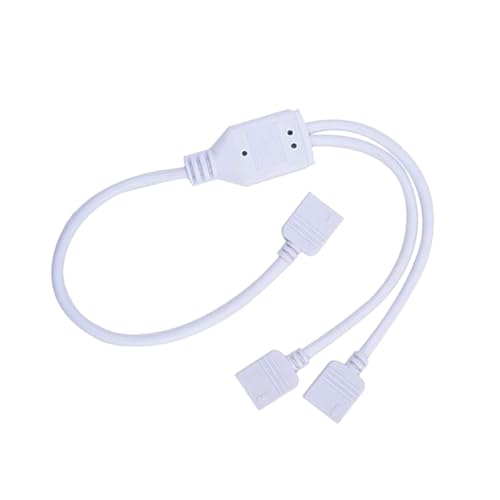 NUOBESTY 2 STÜCK LED Rgb Splitter Kabel Pin Verteilerkabel für Smd LED Streifen Anschlusskabel ohne Löten Flexibel Weiß Kompatibel mit Strip Controller von NUOBESTY
