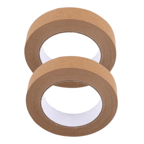 NUOBESTY 2 STÜCK Teiliges Braunes Kraftpapier packband Selbstklebend Beschreibbar Reißfest Vielseitig Einsetzbar für Kartonversand und Bilderrahmenverschluss NUOBESTY 2 STÜCK Teiliges Braunes Kraftpapier packband Selbstklebend Beschreibbar Reißfest Vielseitig Einsetzbar für Kartonversand und Bilderrahmenverschluss von NUOBESTY