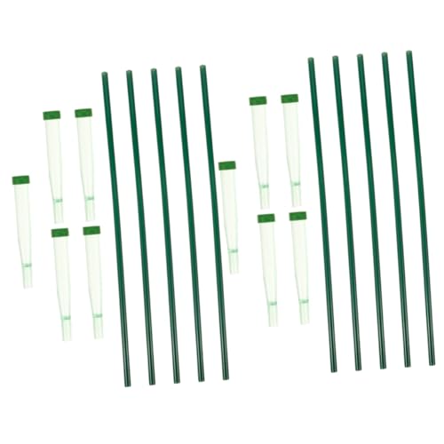 NUOBESTY 2 Sätze Blumenaufbewahrungsrohr Blumenarrangement-Set Gefälschte Blumen Orchidee Gefälschte Pflanze Trockene Steckschaumblöcke Rosenwasserröhren Blumen- Plastik 5 Stücke * 2 von NUOBESTY