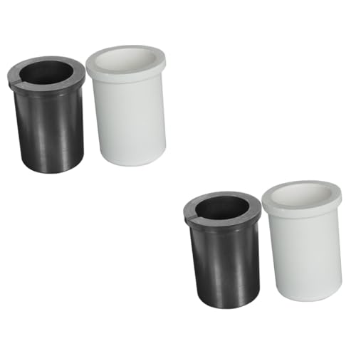 NUOBESTY 2 Sätze Graphitformen zum Gießen Schmelzender Goldschimmel Tiegel silberner Ton Schmelzer Beton schmuckherstellung schmuck Machen Werkzeug Barrenform Gussform Graphitquarz Black von NUOBESTY