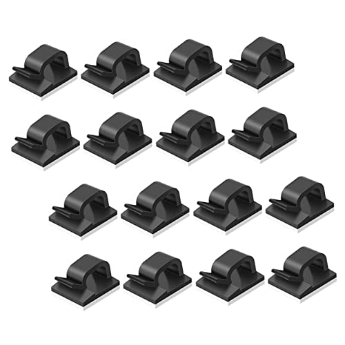 NUOBESTY 2 Sätze Kabelclips Selbstklebend Kabelorganisator Für Büro Und Zuhause Kabelhalter Für Kabelmanagement Für Schreibtisch Und Auto 50 Stück * 2 von NUOBESTY