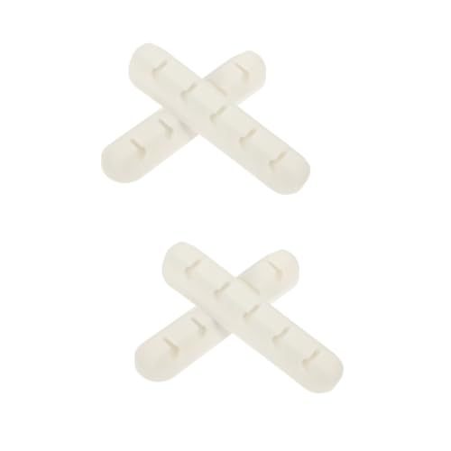 NUOBESTY 2 Sätze Kabelhalter Selbstklebend Kabel Organizer Mit Fächern Für Schreibtisch Und Zuhause Installieren Für Verschiedene Oberflächen Geeignet Für Ladekabel Und 2 Stück * 2 von NUOBESTY
