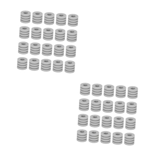 NUOBESTY 2 Sätze Kissen Fußpads Stopper Möbelauflagen Anti-kollisions-pad Case-Shake-Absorber-Pads Stoßstange Silikonmatten rutschfeste Möbelpads Silikonpolster Kieselgel Grau 20 Stück * 2 von NUOBESTY