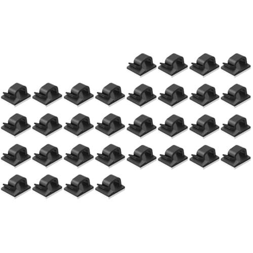 NUOBESTY 2 Sätze Mini Kabelclips Für Außenbereich Selbstklebende Lichtclips Zur Dekoration Und Kabelorganisation Hochwertige Kunststoffhalter Für Flächen 50 Stück * 2 von NUOBESTY