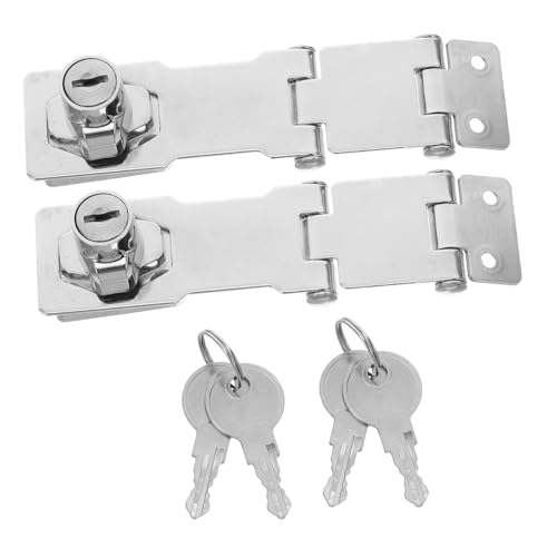 NUOBESTY 2 Sätze Retro Schubladenschloss mit Schlüssel Vielseitiger Hasp Türriegel für Schrank Datei Kühlschranktüren Einfache Montage Passend für Verschiedene Türstärken Vintage Design NUOBESTY 2 Sätze Retro Schubladenschloss mit Schlüssel Vielseitiger Hasp Türriegel für Schrank Datei Kühlschranktüren Einfache Montage Passend für Verschiedene Türstärken Vintage Design von NUOBESTY