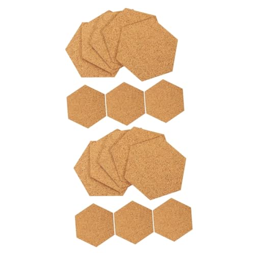 NUOBESTY 2 Sätze Selbstklebende Korkunterlage Untersetzer Selbstklebendes Tassenpad Lamelle Korkplatte Selbstklebender Kork Rund Stift Selbstklebende Korkquadrate Bretter Wand 80 Stück * 2 von NUOBESTY