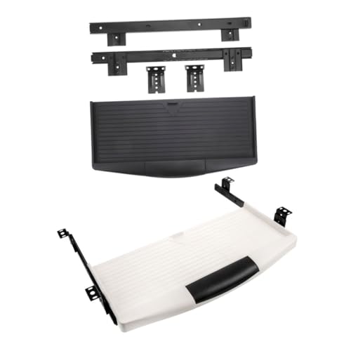 NUOBESTY 2 Sätze Ständer für Computertastaturen Büro Tastaturlifter Computerverstellbarer Schreibtisch Extender Schreibtisch-Verlängerungsfach Computer Keyborad -Tablett Aluminiumlegierung von NUOBESTY