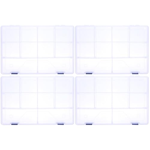 NUOBESTY 2 Sätze Transparente Fall Bleistiftfälle Mini Federmäppchen Besteck Organizer Klare Tonne Übersichtlicher, Abschließbarer Werkzeugkasten Machen Plastik 2 Stück * 2 von NUOBESTY