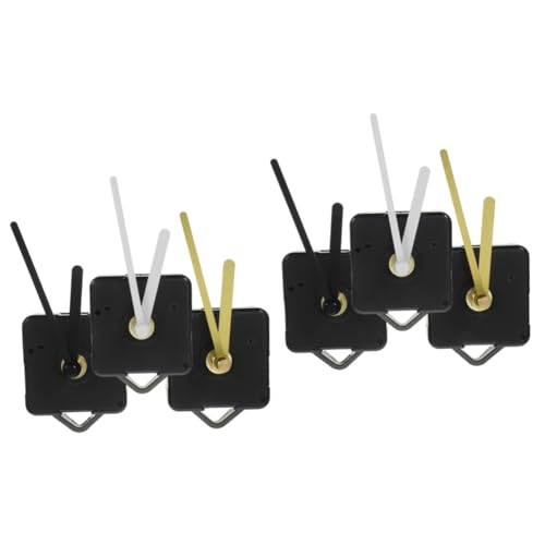 NUOBESTY 2 Sätze Wanduhrwerk Uhrwerk Quarz Ersatz Batterie-uhrwerk Uhrwerk-kit Welle Digital Bewegung Mechanismus Wanduhren Reparaturuhr-zubehörset Uhren-Hardware Plastik von NUOBESTY