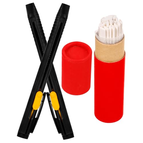 NUOBESTY 2 Satz Unsichtbarer Zeichenstift Diy Kleidung Lederkreide Kreide Für Stoffmarker Lederkreide-nähzubehör Nähmarkierkreide Stoffmarkierungsstift Maßgeschneiderte Lederkreide Rosa von NUOBESTY