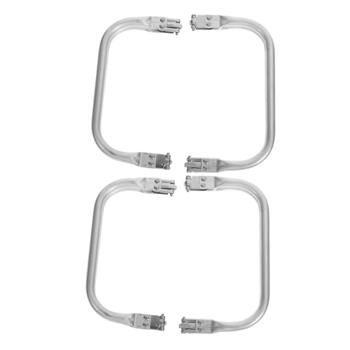 NUOBESTY 2 Stück Aluminium Taschenrahmen mit Schnappverschluss für DIY Handtaschen und Geldbörsen Leicht Langlebig und Installieren für Kreative Bastelprojekte von NUOBESTY
