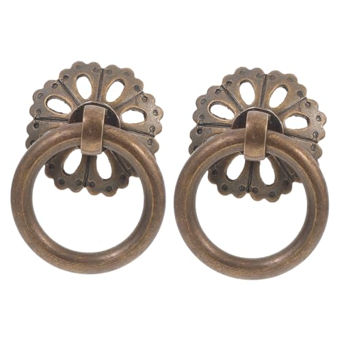 NUOBESTY 2 Stück Antike Möbelgriffe im Chinesischen Stil Ring aus Robustem Dekorative Schrank Kleiderschrankgriffe für Vintage Möbel Einfache Schraubmontage Elegante Retro Türgriffe NUOBESTY 2 Stück Antike Möbelgriffe im Chinesischen Stil Ring aus Robustem Dekorative Schrank Kleiderschrankgriffe für Vintage Möbel Einfache Schraubmontage Elegante Retro Türgriffe von NUOBESTY