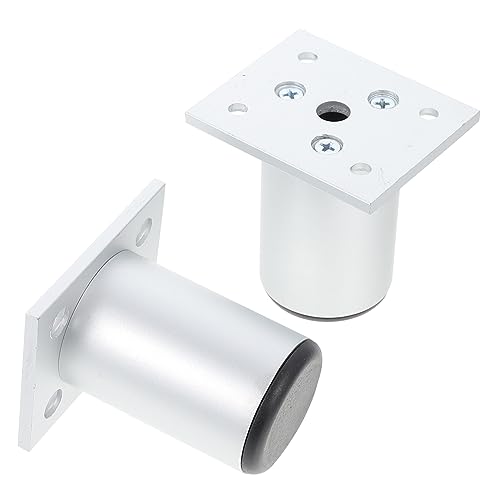 NUOBESTY 2stücke Füße Für Kommoden Aus Aluminiumlegierung Praktische Tischbein-ersatz Langlebiges Tischbein Verstellbare Füße Für Sofatisch Und Esstisch rutschfeste Unterseite von NUOBESTY