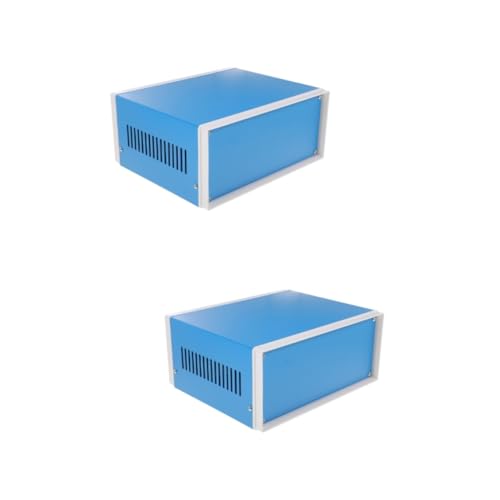 NUOBESTY 2 Stück Box Metallchassis Produkt Elektronische Gehäuse Aluminium Hart Mit Projektkoffer Projektboxen Kleine Behälter Elektronikgehäuse Wetterfeste Schaltkästen Blau NUOBESTY 2 Stück Box Metallchassis Produkt Elektronische Gehäuse Aluminium Hart Mit Projektkoffer Projektboxen Kleine Behälter Elektronikgehäuse Wetterfeste Schaltkästen Blau von NUOBESTY