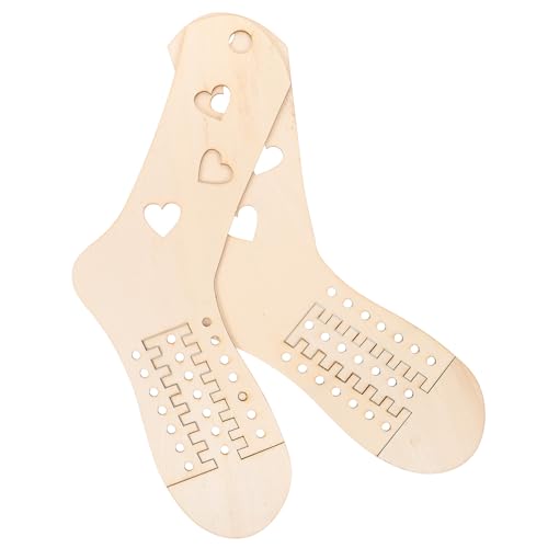 NUOBESTY 2 Stück DIY Holzsockenblocker für Stricken und Häkeln Verstellbare Holzsockenmodelle mit Herzform Robustes Holzmaterial zum Formen und Präsentieren von Stricksocken NUOBESTY 2 Stück DIY Holzsockenblocker für Stricken und Häkeln Verstellbare Holzsockenmodelle mit Herzform Robustes Holzmaterial zum Formen und Präsentieren von Stricksocken von NUOBESTY