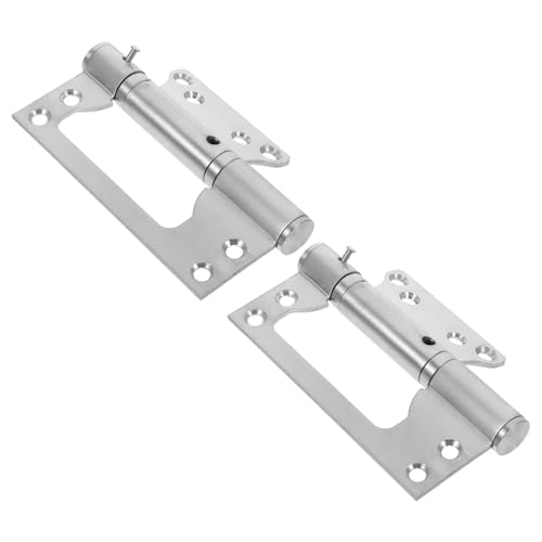 NUOBESTY 2 Stück Edelstahl Hydraulische Türscharniere Selbstschließend Unsichtbarer Türdämpfer Für Wohn Geschäftsholztüren Geräuscharm Robust von NUOBESTY
