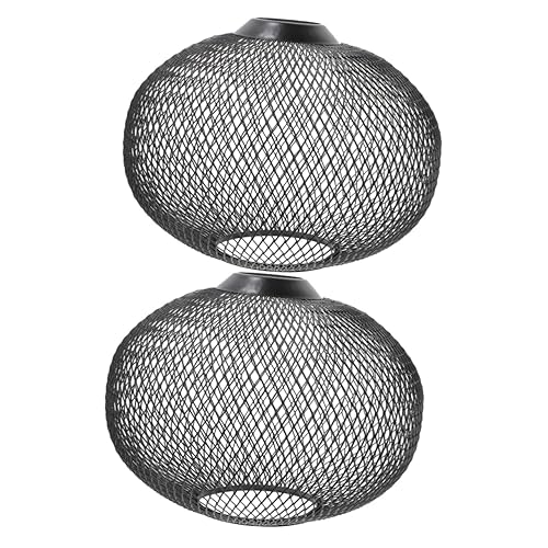 NUOBESTY 2 Stück Eisen Lampenschirm Pendelleuchte Kugelform Schwarz Geometrisch Hohl Dekorativer Lichtschutz für Wohnzimmer Schlafzimmer Büro NUOBESTY 2 Stück Eisen Lampenschirm Pendelleuchte Kugelform Schwarz Geometrisch Hohl Dekorativer Lichtschutz für Wohnzimmer Schlafzimmer Büro von NUOBESTY