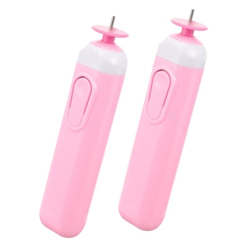 NUOBESTY 2 Stück Elektrischer Quilling Stift Ergonomisch Leichtes Kunststoff Papierhandwerk Werkzeug für Schnelles Komfortables und Locken von Papierstreifen DIY Bastelbedarf von NUOBESTY