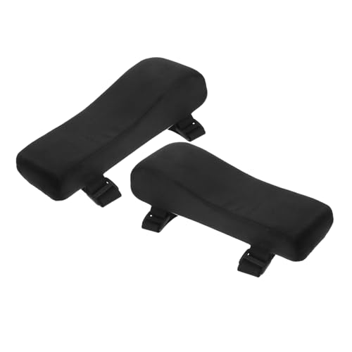 NUOBESTY 2 Stück Ergonomische Armlehnenpolster mit Weichem Waschbare Stuhlarmauflagen für Büro Gamingstühle Verstellbare Gurte Bequeme Druckentlastung Langlebige Polyester-polsterung von NUOBESTY
