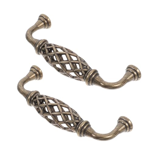 NUOBESTY 2 Stück Europäischer Möbelgriff Zinklegierung Vintage Gravierter Schrankgriff für Kommode Schublade Kleiderschrank und Dekorative Möbelanwendung NUOBESTY 2 Stück Europäischer Möbelgriff Zinklegierung Vintage Gravierter Schrankgriff für Kommode Schublade Kleiderschrank und Dekorative Möbelanwendung von NUOBESTY