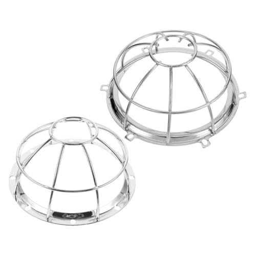 NUOBESTY 2 Stück Feuerschutz Sprinklerkopf Abdeckung aus Robustem Eisen Schutzgitter für Feuersprinkler Sprinklerköpfe Staub Schmutzschutz Einfache Montage Klare Durchsichtige Konstruktion von NUOBESTY