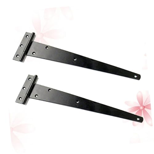 NUOBESTY 2 Stück Förmiges Türscharnier Leichtes Metall T hinge mit Schlitzen Dreiecks konstruktion Schwarz Geeignet für Leichte Türen und Möbel NUOBESTY 2 Stück Förmiges Türscharnier Leichtes Metall T hinge mit Schlitzen Dreiecks konstruktion Schwarz Geeignet für Leichte Türen und Möbel von NUOBESTY