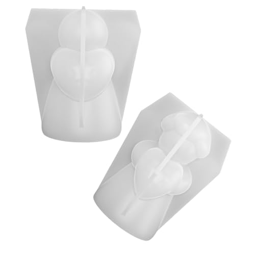 NUOBESTY 2 Stück Handgefertigte Silikonform Wiederverwendbare Engelform Weihnachtsharzformen Silikon Einzigartige Harzformen Engelherstellungsformen Ornamentformen Für Epoxidharz von NUOBESTY