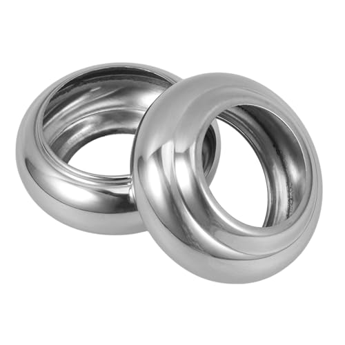 NUOBESTY 2 Stück Handlauf Kugel Basis für Treppengeländer Glänzende Metallabdeckung Installieren für Außenzäune Treppen und Langlebig und Vielseitig Einsetzbar von NUOBESTY