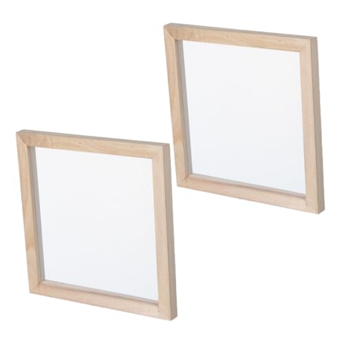 NUOBESTY 2 Stück Holz Papierherstellungsrahmen Natürliche DIY Papierschöpfmold Basteln Frühpädagogik Kreative Handarbeit Holzrahmen NUOBESTY 2 Stück Holz Papierherstellungsrahmen Natürliche DIY Papierschöpfmold Basteln Frühpädagogik Kreative Handarbeit Holzrahmen von NUOBESTY