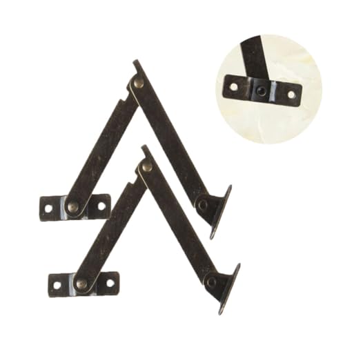 NUOBESTY 2 Stück Holz eckstützscharniere Retro Design Dreibeinhalterung aus Hochwertigem Eisen Langlebige Klappscharnier Unterstützung für Truhen Kisten und Boxen Grün bronzefarben NUOBESTY 2 Stück Holz eckstützscharniere Retro Design Dreibeinhalterung aus Hochwertigem Eisen Langlebige Klappscharnier Unterstützung für Truhen Kisten und Boxen Grün bronzefarben von NUOBESTY