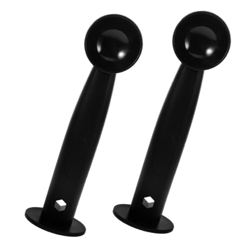 NUOBESTY 2 Stück Kaffeestampfer Kaffeepresse Espresso-Tamper Kaffeepulver drücken Kaffeepulver Messlöffel Kaffeezubehör Set Tamper-Löffel für Kaffee Espressopressen-Tamper Plastik Black von NUOBESTY