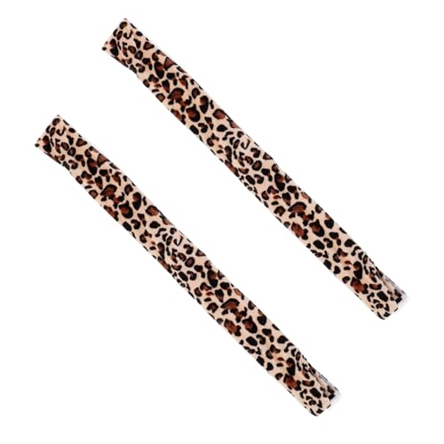NUOBESTY 2 Stück Kühlschrankgriff Abdeckung Rutschfester Schutz für Kühlschrank und Mikrowellen Türgriffe Leopard Design zum Schutz vor Öl Wasser und Fingerabdrücken von NUOBESTY