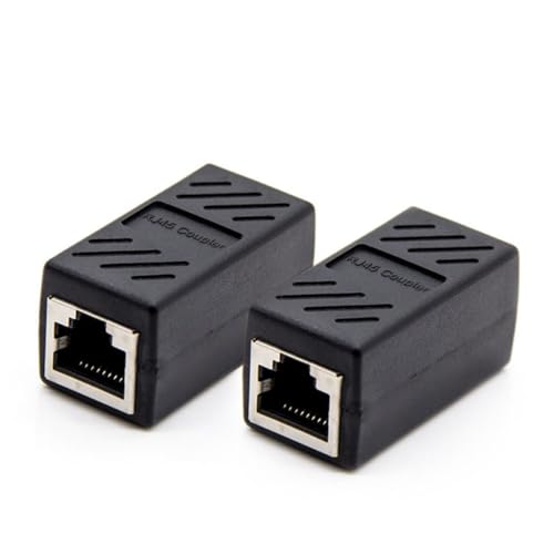 NUOBESTY 2 Stück LAN Verbinder Adapter Ethernet Kabel Kupplung Verlängerung Robuster Kunststoff Kompatibel für Gigabit Verbindung Praktisch für Zuhause und Büro NUOBESTY 2 Stück LAN Verbinder Adapter Ethernet Kabel Kupplung Verlängerung Robuster Kunststoff Kompatibel für Gigabit Verbindung Praktisch für Zuhause und Büro von NUOBESTY
