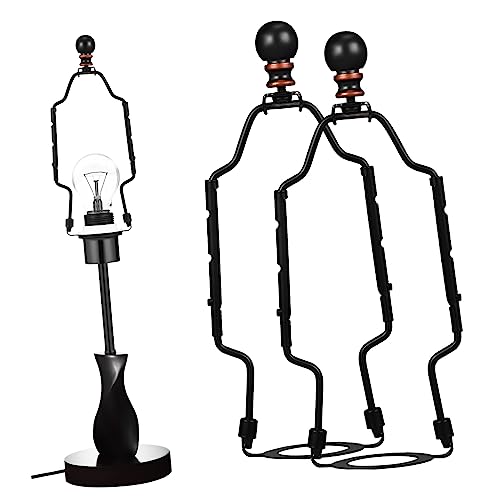 NUOBESTY 2 Stück Lampenschirm Halterung Robuste Lampenschirm Halter für DIY Tischlampen Abnehmbare Lampen Teile Ersatzteile für Tisch und Stehlampen von NUOBESTY