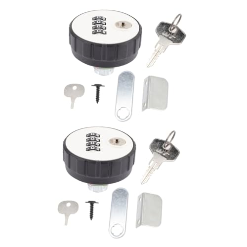 NUOBESTY 2 Stück Mechanisches Zahlenschloss Robustes Vorhängeschloss für Schrank Briefkasten Wetterfest Rostfrei Schnittfest mit Stelligem Einstellbarem für Sport und Schulspinde von NUOBESTY