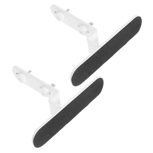 NUOBESTY 2 Stück Metall Pegboard Halter Weiß Höhen Winkelverstellbare Tischklemme Bohrfreier Schraubstockhalter für Wand Desktop-organisation Platzsparende Arbeitsfläche Büroablage von NUOBESTY