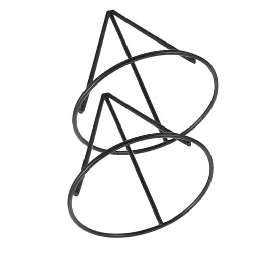 NUOBESTY 2 Stück Metall Pflanzenhalter Dreieckig Stabiler Wurzelstarter Halter Für Öffnung Gläser Indoor Gartenpflanzen Unterstützt Effizientes Wachstum von NUOBESTY