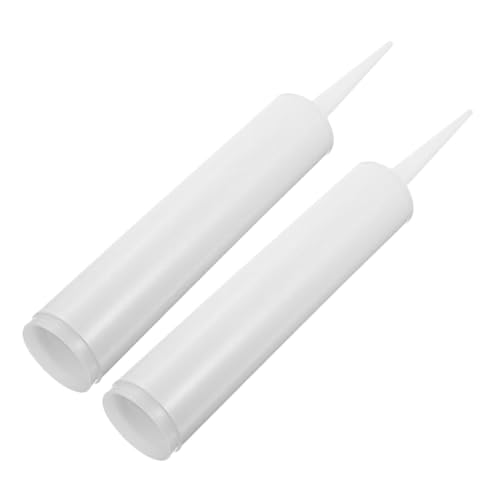 NUOBESTY 2 Stück Nachfüllbare Dichtstoff kartuschen Weiß Leere Kunststoff dichtstofftuben für Fliesen Glas und Reparaturen Wiederverwendbare Caulk Tubes zur Präzisen Fugenabdichtung NUOBESTY 2 Stück Nachfüllbare Dichtstoff kartuschen Weiß Leere Kunststoff dichtstofftuben für Fliesen Glas und Reparaturen Wiederverwendbare Caulk Tubes zur Präzisen Fugenabdichtung von NUOBESTY
