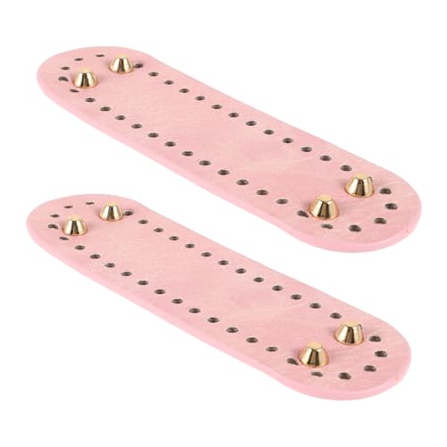 NUOBESTY 2 Stück PU Taschenboden Ovaler Basisformer für DIY Handtaschen Hochwertige PU Materialien für Taschenkreationen für Häkeln und Stricken von NUOBESTY