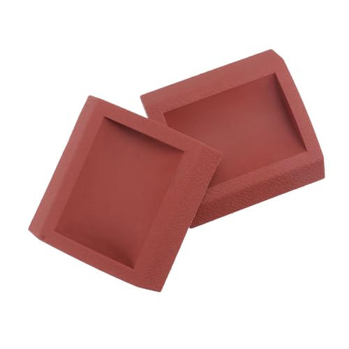 NUOBESTY 2 Stück PVC Klavierfußpads Rutschfest Elastisch Schützend für Möbelbeine Boden Schutz Braun Langlebig Geräuschdämpfend für Klavier Stuhl Tisch Sofa von NUOBESTY
