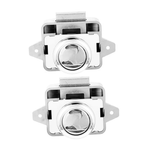 NUOBESTY 2 Stück Push Button Latch Metall Schloss für Wohnmobil Camper Boot Schrank Schublade Keyless Druckknopf Verriegelung Kompakt Robust Vielseitig NUOBESTY 2 Stück Push Button Latch Metall Schloss für Wohnmobil Camper Boot Schrank Schublade Keyless Druckknopf Verriegelung Kompakt Robust Vielseitig von NUOBESTY