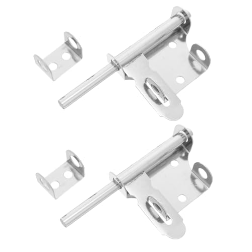NUOBESTY 2 Stück Riegel Türschloss diebstahlsichere Türschlösser Zimmertürschloss diebstahlsicherer Türriegel verschluss aus edelstahl Laufriegelverschluss Rostfreier Stahl Silber NUOBESTY 2 Stück Riegel Türschloss diebstahlsichere Türschlösser Zimmertürschloss diebstahlsicherer Türriegel verschluss aus edelstahl Laufriegelverschluss Rostfreier Stahl Silber von NUOBESTY
