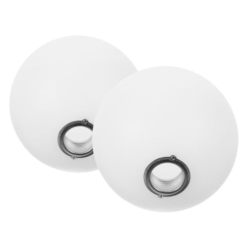 NUOBESTY 2 Stück Rundlampenschirm Einloch Lampenabdeckung für Tischlampen Moderner Lichtschutz für Stilvolle Wohnräume von NUOBESTY